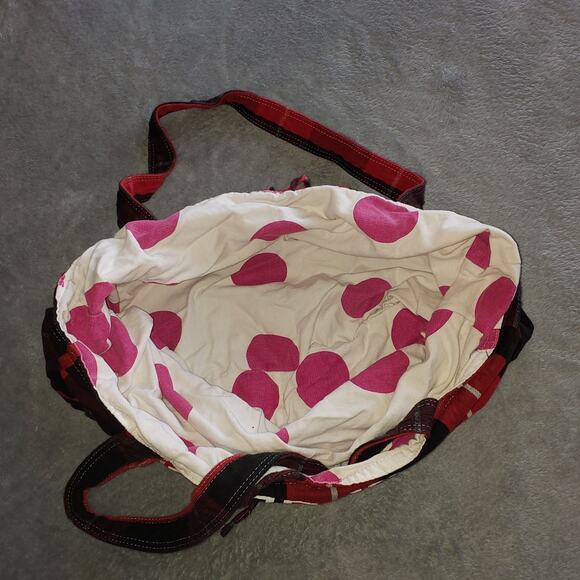 Victorias Secret PINK Red Buffalo Check Plaid Soft Tote with Logo - Picture 3 of 3